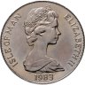 Купить Остров Мэн 1 крона 1983 "200 лет полету человека - Биплан"