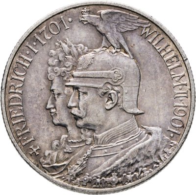 купить Германия (Империя) 2 марки (mark) 1901 "200 лет Пруссии"