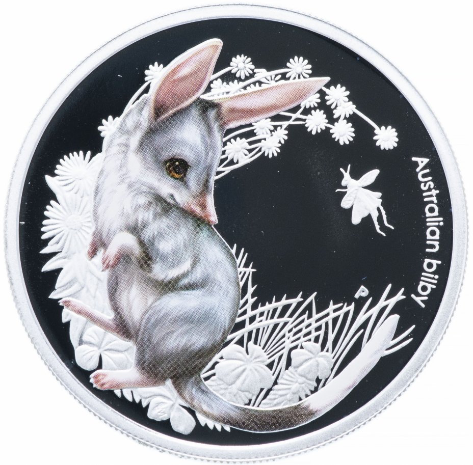 купить Австралия 50 центов 2011 "Детеныш кроличьего бандикута (билби)" в капсуле и футляре с сертификатом