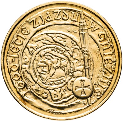 купить Польша 2 злотых (zlote) 2000 1000 лет Конгрессу в Гнезно