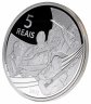 Купить Бразилия 5 реалов (reais) 2015 XXXI летние Олимпийские Игры, Рио-де-Жанейро 2016 - Волейбол и Шоро