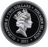 Купить Острова Питкэрн 2 доллара 2011 "Медузы - Хризаора"