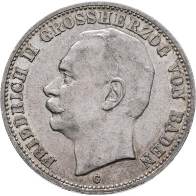 купить Германская Империя (Баден) 3 марки 1910 "G"