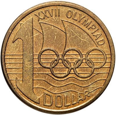 купить Австралия 1 доллар 2000 "Выставка Olymphilex"
