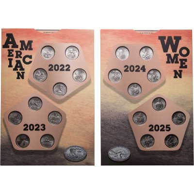 купить США полный набор из 20-ти монет 1/4 доллара (25 центов, квотер) P Американские женщины в капсульном альбоме