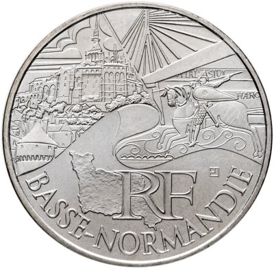 купить Франция 10 евро 2011 "Регионы Франции - Нижняя Нормандия"