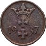 Купить Германия, Данциг 1 пфенниг (pfennig) 1937