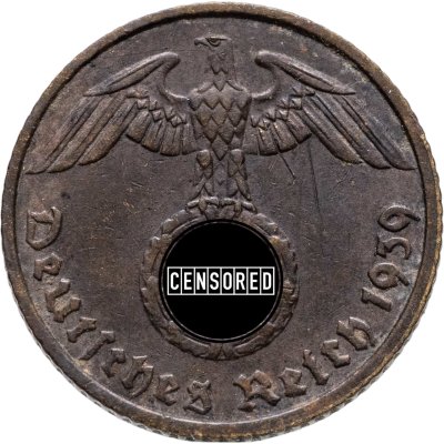 купить Германия (Третий рейх) 5 рейхспфеннигов (reichspfennig) 1939