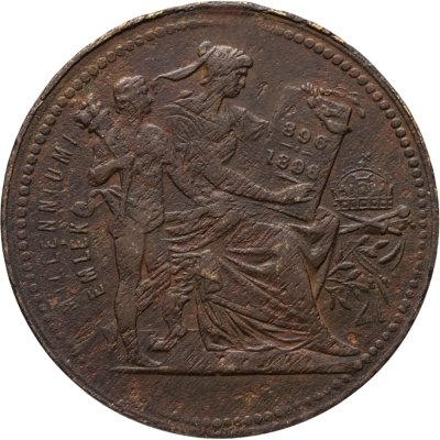 купить Австрия жетон 1896 "Воспоминания тысячелетия"