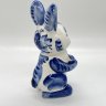 Купить Статуэтка "Зайчик с морковкой", Гжель, фарфор, роспись, Россия, 1991-2010 гг.