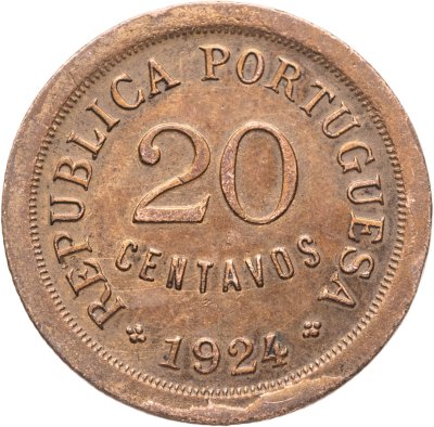 купить Португалия 20 сентаво (centavos) 1924