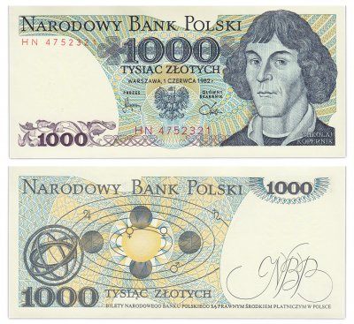 Купить Польша 1000 злотых 1982
