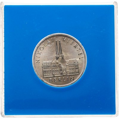 купить Германия (ГДР) 5 марок 1987 "750 лет Берлину – Квартал Николаи" в футляре