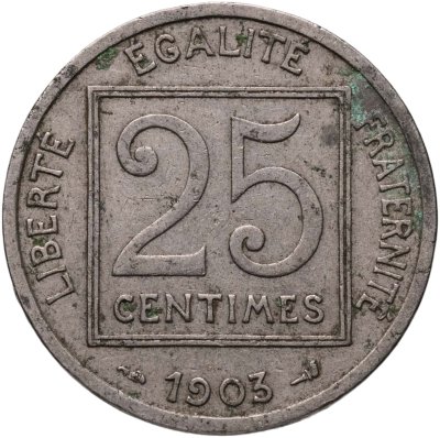 купить Франция 25 сантимов 1903
