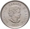 Купить Канада 25 центов (cents) 2013 "Война 1812 года - Лора Секорд" (цветная)