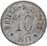 Купить Германия "Бергцаберн" 10 пфеннигов 1917 нотгельд