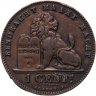 Купить Бельгия  1 сантим (centime) 1901 Надпись на голландском - 'DER BELGEN'