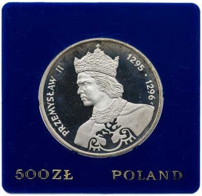 купить Польша 500 злотых (zlotych) 1985 года "Польские правители - Король Пшемыслав II"