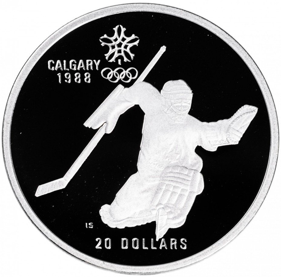 купить Канада 20 долларов 1986 "XV зимние Олимпийские игры в Калгари - Хоккей"