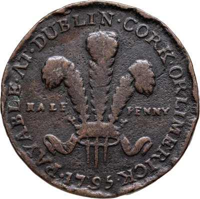 купить Ирландия, Дублин жетон 1/2 пенни 1795