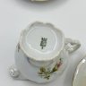 Купить Кофейный набор (5 пар и молочник), фарфор, люстр, деколь, золочение, Krzysztof Wawel, Польша, 1970-1990 гг.