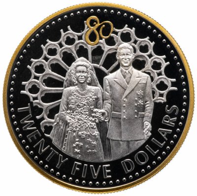 купить Соломоновы острова 25 долларов 2006 "К юбилею королевы Елизаветы II. Свадьба"