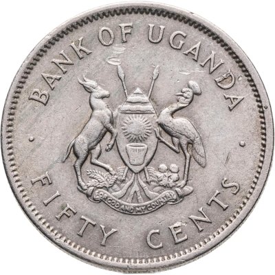 купить Уганда 50 центов (cents) 1966