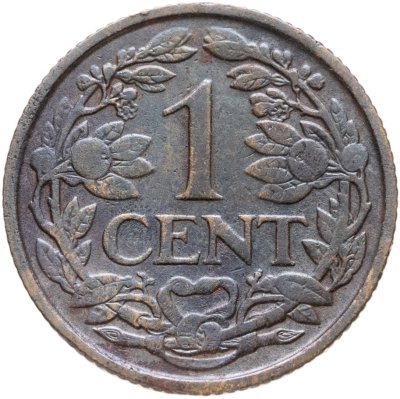 купить Нидерланды 1 цент (cent) 1929