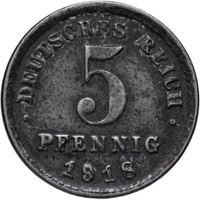 купить Германия 5 пфеннигов 1918