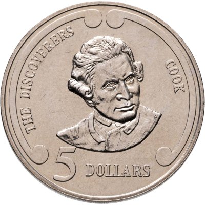 купить Новая Зеландия 5 долларов (dollars) 1992 "Первооткрыватели - Джеймс Кук"