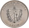 Купить Куба 1 песо (peso) 2001   Орхидея /розовая/