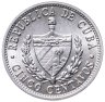 Купить Куба 5 сентаво (centavos) 1963