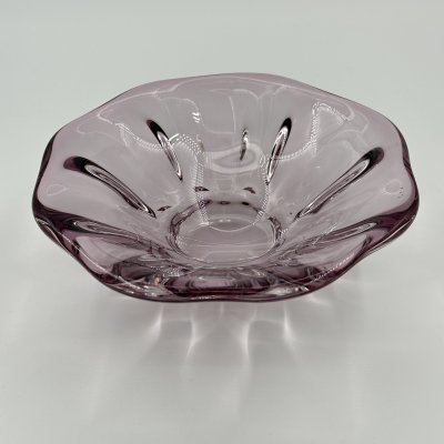 купить Ваза (конфетница) аметистового оттенка, стекло, Чехословакия, 1960-1990 гг.