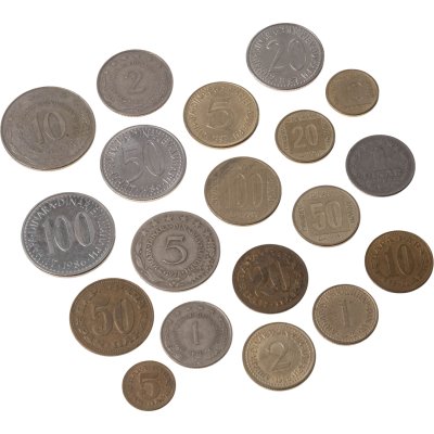 купить Югославия, подборка 19-ти монет 1965-1989