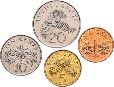 купить Сингапур, набор монет 1992-2013 (4 штуки)