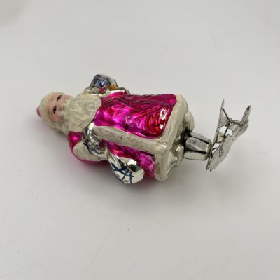 купить Игрушка ёлочная "Дед Мороз с подарками", стекло, аэрография, СССР, 1950-1970 гг.