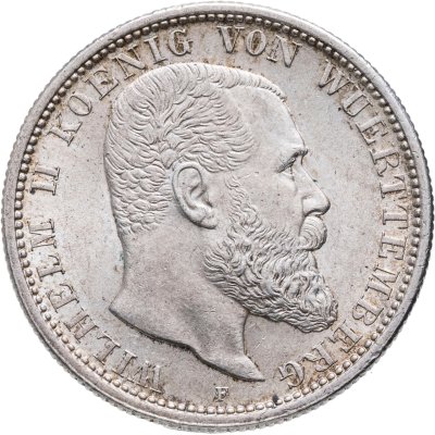 купить Германская Империя, Вюртемберг 2 марки 1914 F