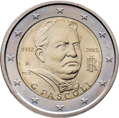 купить Италия 2 евро 2012 "100 лет со дня смерти Джованни Пасколи"