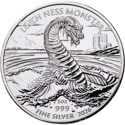 купить Великобритания 2 фунта (pounds) 2026 "Лох-несское чудовище"