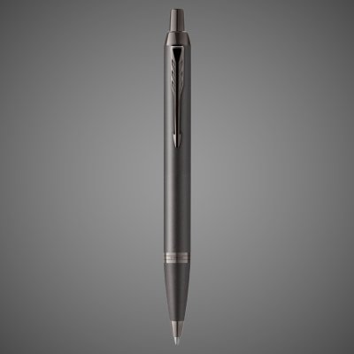 Купить Шариковая ручка Parker IM Professionals Monochrome Titanium, стержень:M, цвет чернил: blue, в подарочной упаковке., Лаки и смолы: лак, латунь, 2026 г.