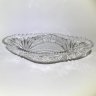 Купить Салатник/глубокое блюдо для закусок с рельефным декором, хрусталь, алмазная грань, СССР, 1970-1990 гг.