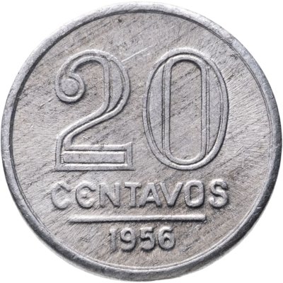 купить Бразилия 20 сентаво (centavos) 1956