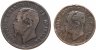 Купить Италия набор 5 и 10 чентезимо 1861-1866
