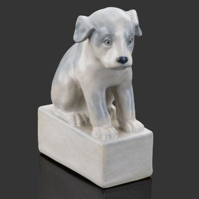 купить Статуэтка "Щенок", фарфор, роспись, СССР, 1930-1950 гг.