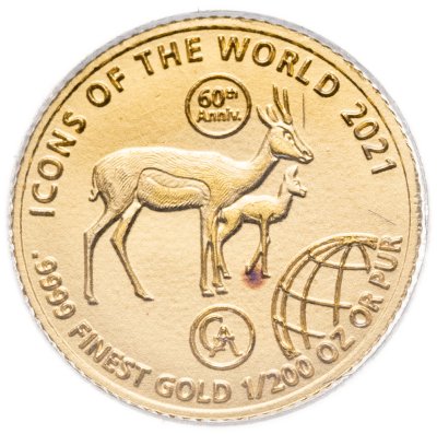 купить Руанда 10 франков 2021 60-лет антилопе