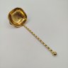Купить Ложка (половник) для соуса с витиеватой ручкой, латунь, Европа, 1970-1990 гг.