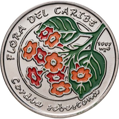 купить Куба 1 песо (peso) 1997 "Карибская флора - Кордия Себестена"
