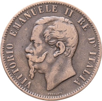 купить Италия 10 чентезимо (centesimi) 1867 N знак монетного двора: "N" - Неаполь