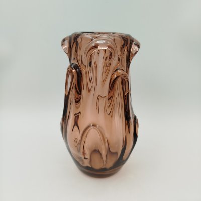 купить Ваза оригинальной формы, дизайнер Jan Beránek (Ян Беранек), стекло, гутная техника, Скрдловице (Skrdlovice), Чехословакия, 1950-1970 гг.