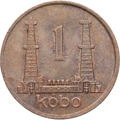 купить Нигерия 1 кобо (kobo) 1974